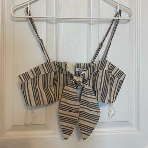 ASOS tie front crop top